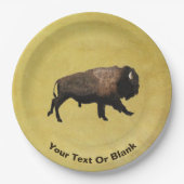 Galloping Bison Papieren Bordje (Voorkant)