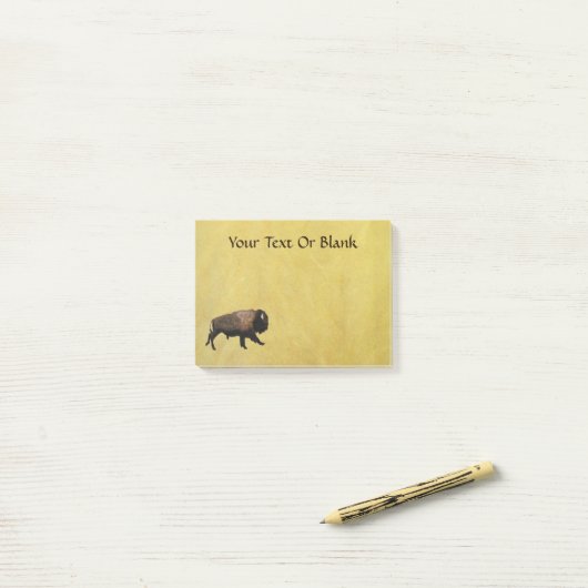 Galloping Bison Post-it® Notes (Op bureau)