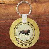 Galloping Bison Sleutelhanger (Voorkant)