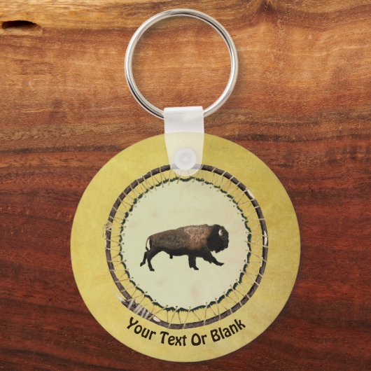 Galloping Bison Sleutelhanger (Voorkant)
