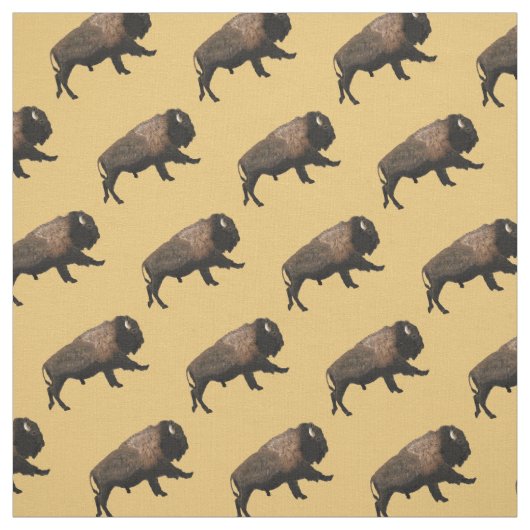 Galloping Bison Stof (Swatch)