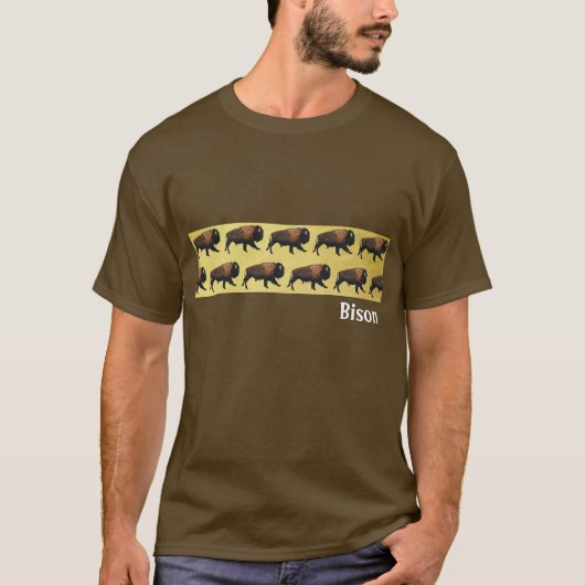 Galloping Bison T-shirt (Voorkant)