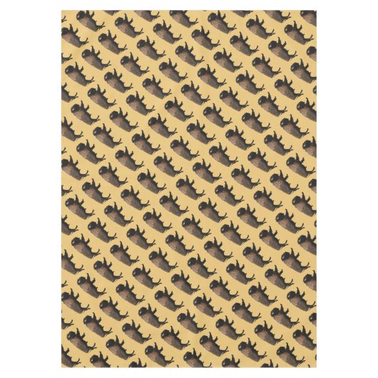Galloping Bison Tafelkleed (Voorkant)