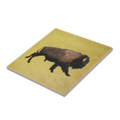 Galloping Bison Tegeltje (Zijkant)