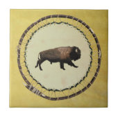 Galloping Bison Tegeltje (Voorkant)