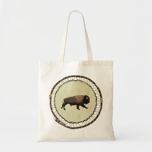Galloping Bison Tote Bag (Voorkant)