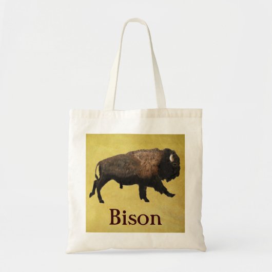 Galloping Bison Tote Bag (Voorkant)
