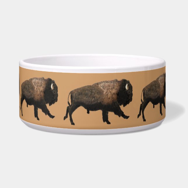 Galloping Bison Voerbakje (Rechts)