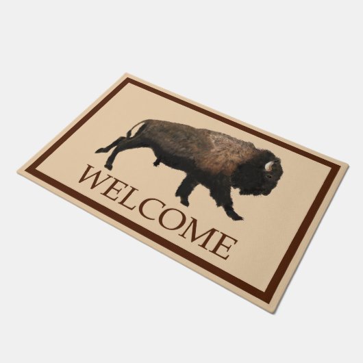 Galloping Bison - Welkom Deurmat (Schuin)