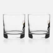 Galloping Bison Whisky Glas (Rechts)