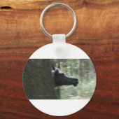 Galloping Black Arabian Mare Sleutelhanger (Voorkant)