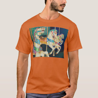Galloping Carousel Horses T-shirt