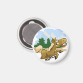 Galloping Cartoon Horse Magneet (Voorkant / Achterkant)