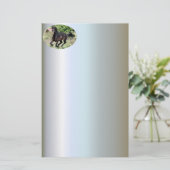 Galloping Chestnut Horse Briefpapier (Staand voorkant)