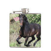 Galloping Chestnut Horse Heupfles (Voorkant)