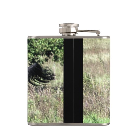 Galloping Chestnut Horse Heupfles (Achterkant)