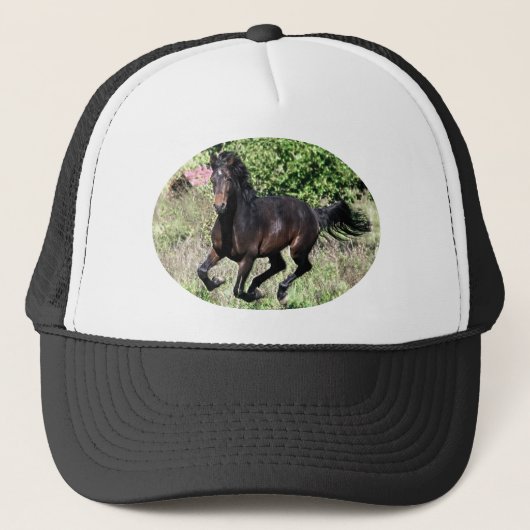 Galloping Chestnut Horse Trucker Pet (Voorkant)