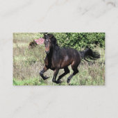 Galloping Chestnut Horse Visitekaartje (Achterkant)