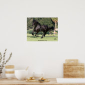 Galloping Friesian Beauty Poster (Keuken)