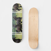 Galloping Friesian Horses Skateboard (Voorkant)