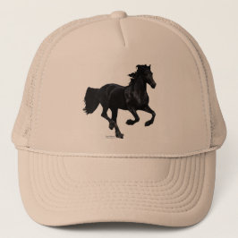 Galloping Friesian Trucker Pet