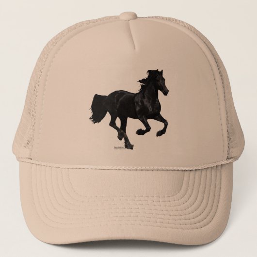 Galloping Friesian Trucker Pet (Voorkant)