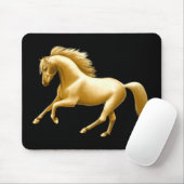 Galloping Golden Horse Mousepad Muismat (Met muis)