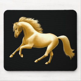 Galloping Golden Horse Mousepad Muismat