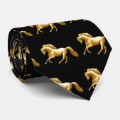 Galloping Golden Horse Stropdas (Opgerold)