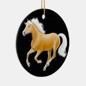 Galloping Haflinger Horse Ornament (Rechts)