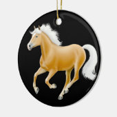 Galloping Haflinger Horse Ornament (Links)