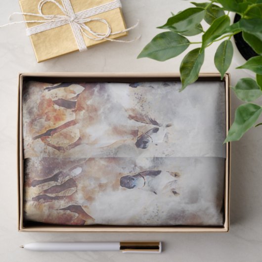 Galloping Herd of Horses Tissuepapier (Geschenk)