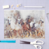 Galloping Herd of Horses Tissuepapier (Craft)