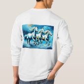Galloping Hooves: Geïnspireerd door Natuur T-shirt (Achterkant)