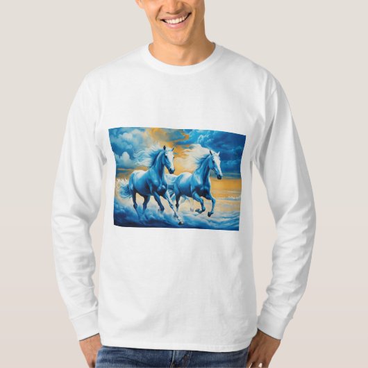 Galloping Hooves: Geïnspireerd door Natuur T-shirt (Voorkant)