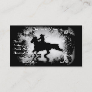Galloping Horse and Rider, western Visitekaartje