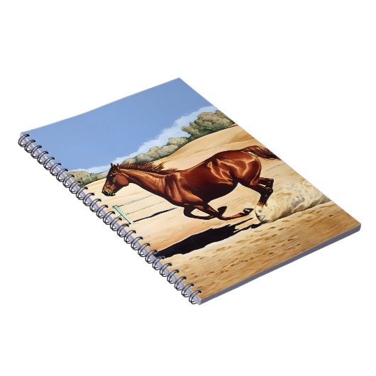 Galloping Horse beroemd gemaakt door Esorada Notitieboek (Rechterzijde)