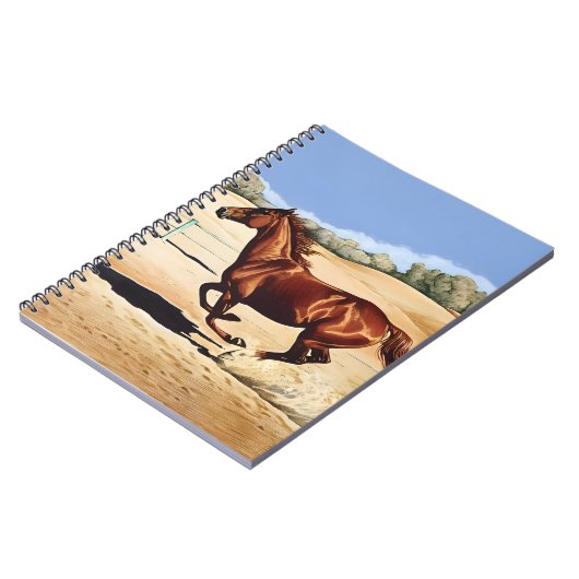 Galloping Horse beroemd gemaakt door Esorada Notitieboek (Linkerzijde)