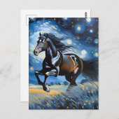 Galloping Horse Briefkaart (Voorkant / Achterkant)