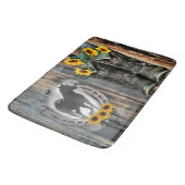 Galloping Horse Cowboy Boots Hoefijzer Sunflower Badmat (Gekanteld)