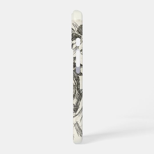 Galloping Horse – Edvard Munch Personalized iPhone 16 Hoesje (Linkerkant)