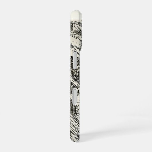 Galloping Horse – Edvard Munch Personalized  iPhone 16 Hoesje (Rechterkant)