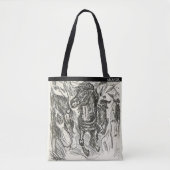 Galloping Horse – Edvard Munch – Personalized Tote Bag (Voorkant)