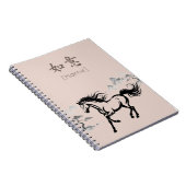 Galloping Horse Sumi-E Ink | Blush & Stone Custom Notitieboek (Rechterzijde)