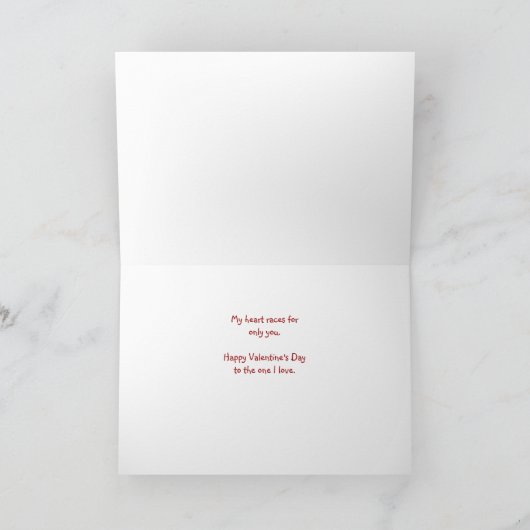 Galloping Horse Valentijnsdag Kaart (Binnen)