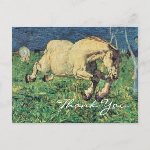 Galloping Horse van Giovanni Segantini Briefkaart