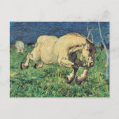 Galloping Horse van Giovanni Segantini,  kunst Briefkaart (Voorkant)