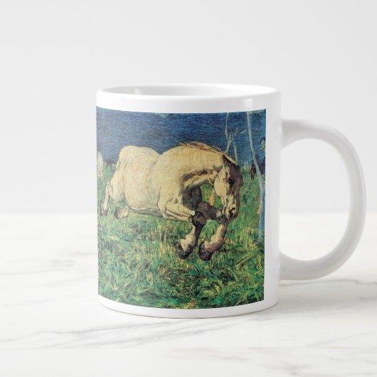 Galloping Horse van Giovanni Segantini,  kunst Grote Koffiekop (Rechts)