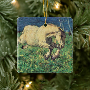 Galloping Horse van Giovanni Segantini, kunst Keramisch Ornament