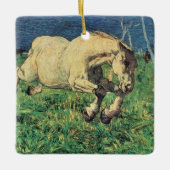 Galloping Horse van Giovanni Segantini,  kunst Keramisch Ornament (Voorkant)